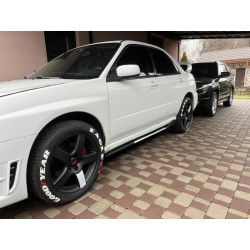 Купить Универсальные накладки на боковые пороги Niken White (ABS) (4шт)