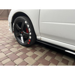 Купить Универсальные накладки на боковые пороги Niken White (ABS) (4шт)