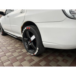 Купить Универсальные накладки на боковые пороги Niken White (ABS) (4шт)