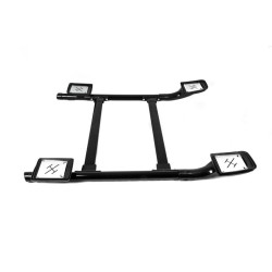 Купить Рейлинги Shark (с поперечинами) Серый цвет для Toyota Hilux 2015- гг