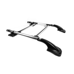 Купить Рейлинги Shark (с поперечинами) Серый цвет для Toyota Hilux 2015- гг