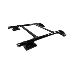 Купити Рейлінги Shark (з поперечиною) Чорний колір для Toyota Hilux 2015- рр