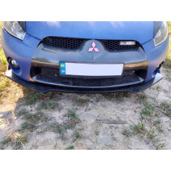 Купить Универсальная передняя Lip накладка DPT V-1 (ABS, черный глянец)