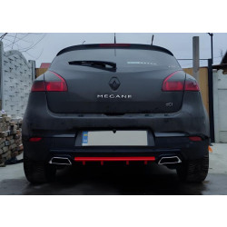 Купить Универсальный задний диффузор DPT V-5 (ABS) (красный-2025черный глянец)