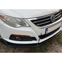 Купить Универсальная передняя Lip накладка DPT V-2 (ABS, черный глянец)