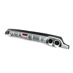 Купить Универсальный задний диффузор DPT V-8 (ABS) (серый-2025черный глянец)