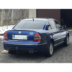 Купить Универсальный задний диффузор DPT V-9 (ABS) (черный глянец)