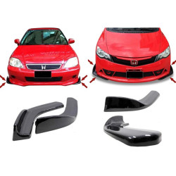 Купить Универсальная передняя Flap накладка DPT V-1 (ABS) (2шт) (черный глянец)