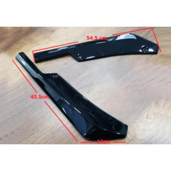 Купить Flap накладка на задний бампер DPT (ABS) (2шт) (черный глянец) для Volkswagen Caddy 2010-2015 гг