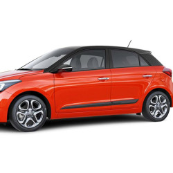 Купить Универсальные молдинги двери DPT (ABS) (4шт) (черный глянец)