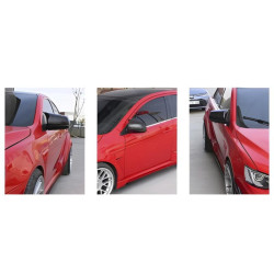 Купить Накладки на зеркала BMW-Style (2 шт) для Mitsubishi Lancer X 2008- гг