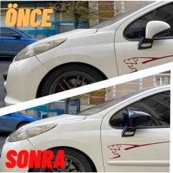 Купить Накладки на зеркала BMW-Style (2 шт) для Peugeot 308 2007-2013 гг