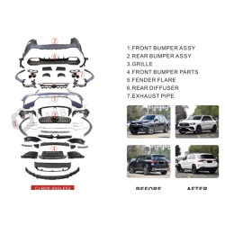 Купити Комплект обвісів AMG GLE53 (з повним заднім бампером) для Mercedes GLE W167