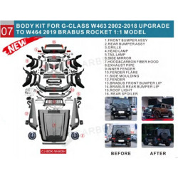 Купити Комплект рестайлінгу на G900 Roket для Mercedes G сlass W463 1990-2018рр