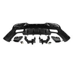 Купить Задний диффузор с насадками (дизайн GLE63) для Mercedes GLE coupe C292 2015-2019 гг