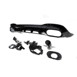 Купить Задний диффузор с насадками (дизайн CLA35) для Mercedes CLA C118 2019- рр