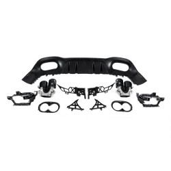 Купить Задний диффузор с насадками (Дизайн A45 HB) для Mercedes A-сlass W177 2018- гг