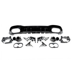 Купить Задний диффузор с насадками (Дизайн A45 HB) для Mercedes A-сlass W177 2018- гг