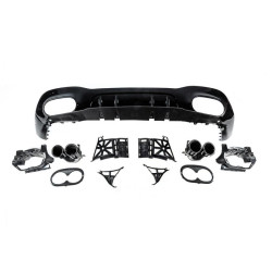 Купить Задний диффузор с насадками (Дизайн A45 SD) для Mercedes A-сlass W177 2018- гг