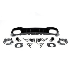 Купить Задний диффузор с насадками (Дизайн A35 HB) для Mercedes A-сlass W177 2018- гг