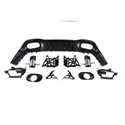 Купить Задний диффузор с насадками (Дизайн A35 SD) для Mercedes A-сlass W177 2018- гг