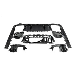 Купить Задний диффузор с насадками Black (для AMG/AMG-Line, Дизайн E63 2016-2020) для Mercedes E-сlass W213