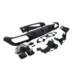 Купить Задний диффузор с насадками (Дизайн E53) для Mercedes E-сlass W213 2016-2023 гг