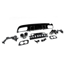 Купити Задній дифузор з насадками (Дизайн C43) для Mercedes C-сlass W205 2014-2021рр