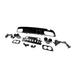 Купити Задній дифузор з насадками (Дизайн C43) для Mercedes C-сlass W205 2014-2021рр