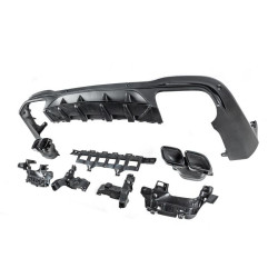 Купити Задній дифузор з насадками Black (Дизайн AMG63) для Mercedes GLC X253