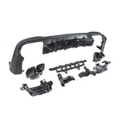 Купити Задній дифузор з насадками Black (Дизайн AMG63) для Mercedes GLC X253