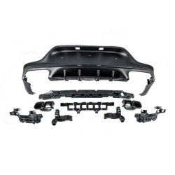 Купить Задний диффузор с насадками Black (Дизайн AMG63) для Mercedes GLC coupe C253