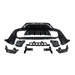 Купить Задний диффузор с насадками Black (Дизайн AMG63) для Mercedes GLC coupe C253