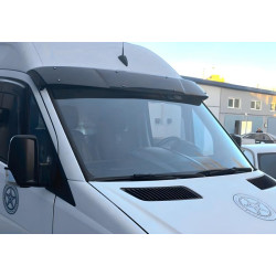 Купити Козирьок на лобове скло V-3 (чорний глянець , 5мм) для Volkswagen Crafter 2006-2016 рр