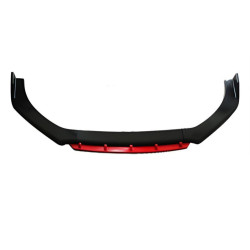 Купити Передня Lip накладка DPT Red V-2 (ABS, чорний глянець)