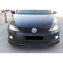 Купити Передня Lip накладка DPT V-1 (2014-2018, чорний глянець) для Volkswagen Jetta рр