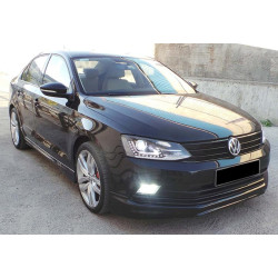 Купити Передня Lip накладка DPT V-1 (2014-2018, чорний глянець) для Volkswagen Jetta рр