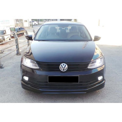 Купити Передня Lip накладка DPT V-1 (2014-2018, чорний глянець) для Volkswagen Jetta рр