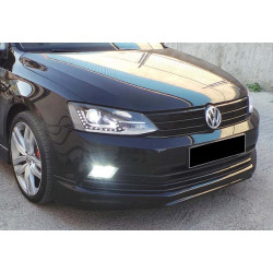 Купити Передня Lip накладка DPT V-1 (2014-2018, чорний глянець) для Volkswagen Jetta рр