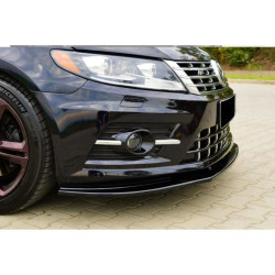 Купити Передня Lip накладка DPT (для R-Line, 2008-2011, чорний глянець) для Volkswagen Passat СС 2008- рр