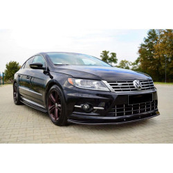 Купити Передня Lip накладка DPT (для R-Line, 2008-2011, чорний глянець) для Volkswagen Passat СС 2008- рр