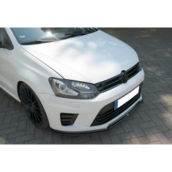 Купити Передня Lip накладка DPT V-1 (чорний глянець) для Volkswagen Polo 2010-2017 рр