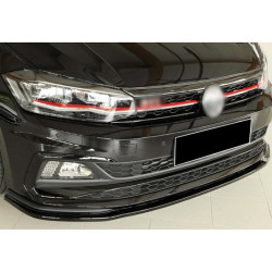 Купити Передня Lip накладка DPT V-1 (для GTI, чорний глянець) для Volkswagen Polo 2017- рр