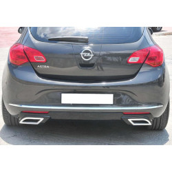 Купить Задний диффузор DPT (2012-2015, HB, черный глянец) для Opel Astra J