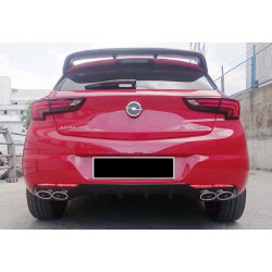 Купити Задній дифузор DPT V-1 (HB, чорний глянець) для Opel Astra K 2016-2021 рр