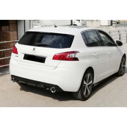 Купити Задній дифузор DPT (HB, чорний глянець) для Peugeot 308 2014-2021 рр