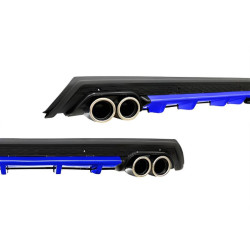 Купити Універсальний задній дифузор DPT V-11 (ABS) (синій-2025чорний глянець)