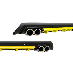 Купити Універсальний задній дифузор DPT V-14 (ABS) (жовтий-2025чорний глянець)