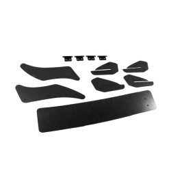 Купити Задній дифузор DPT V-4 (для R / R-Line, 2012-2019, чорний матовий) для Volkswagen Golf 7/E-Golf