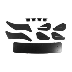 Купити Задній дифузор DPT V-4 (для R / R-Line, 2012-2019, чорний матовий) для Volkswagen Golf 7/E-Golf